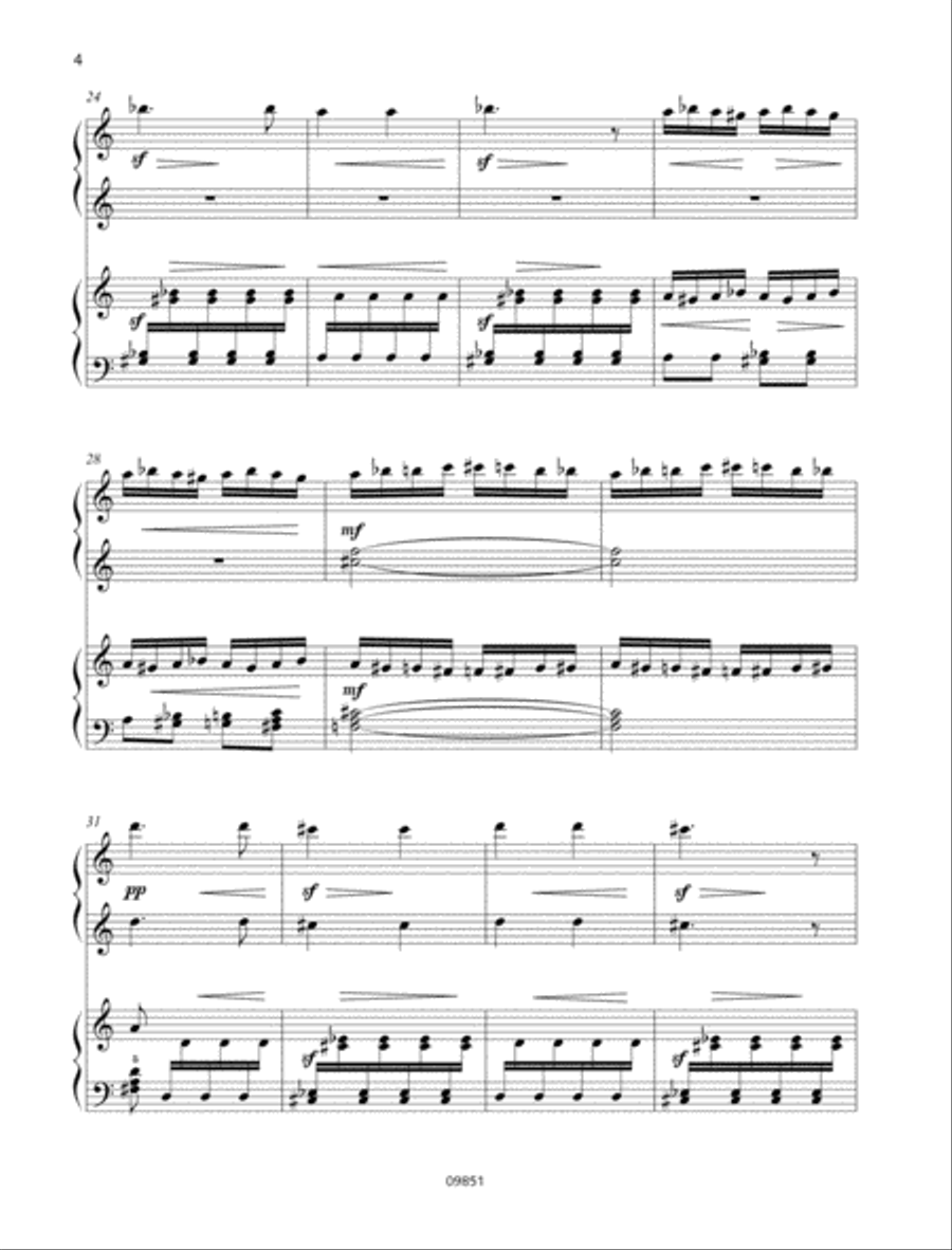 The Flight of the Bumble-Bee Piano Duet scores gallery preview page 3