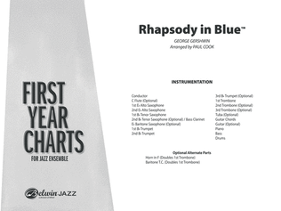 Book cover for Rhapsody in Blue: Score