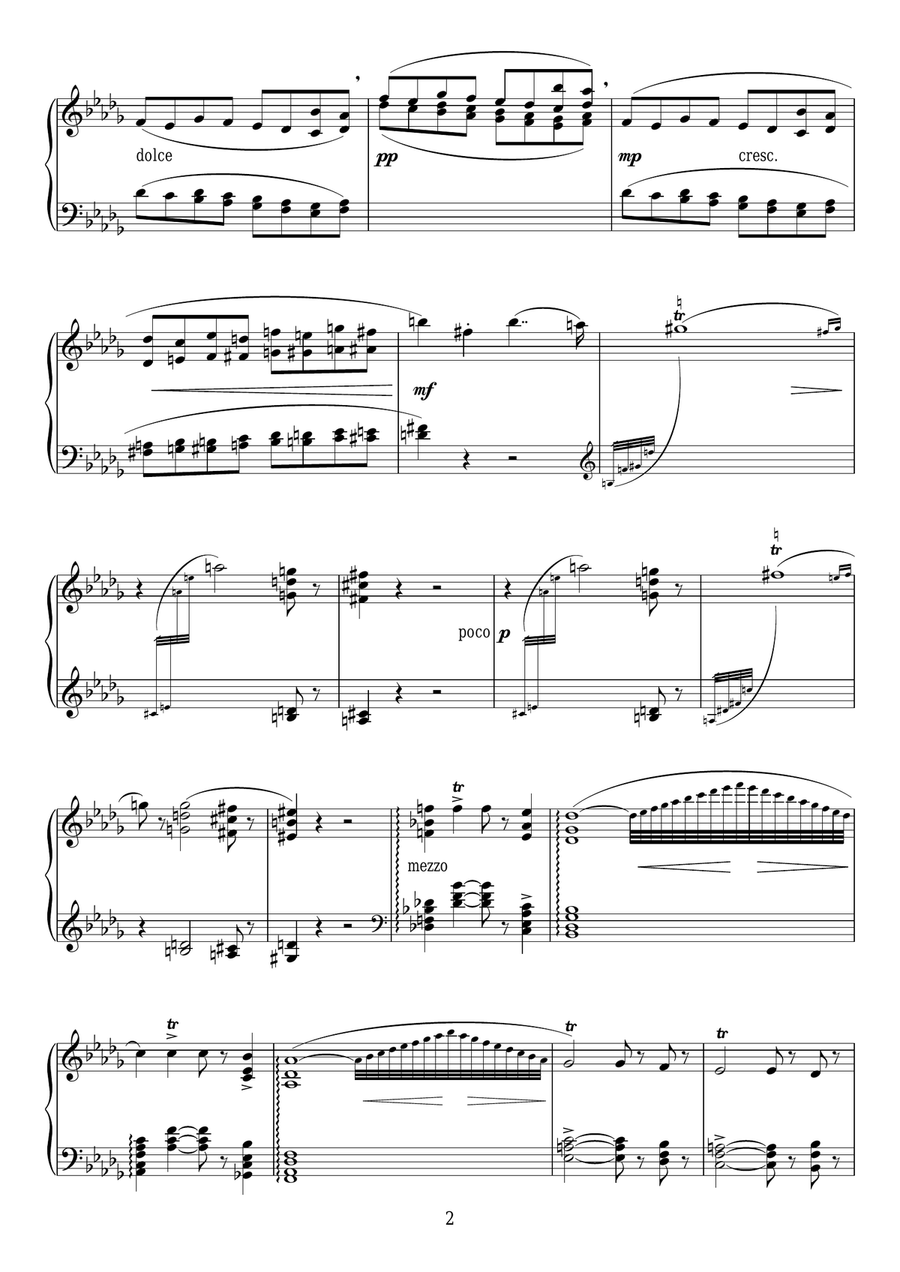 5 Morceaux, Op.85 - III. Iris Piano Solo scores gallery preview page 2
