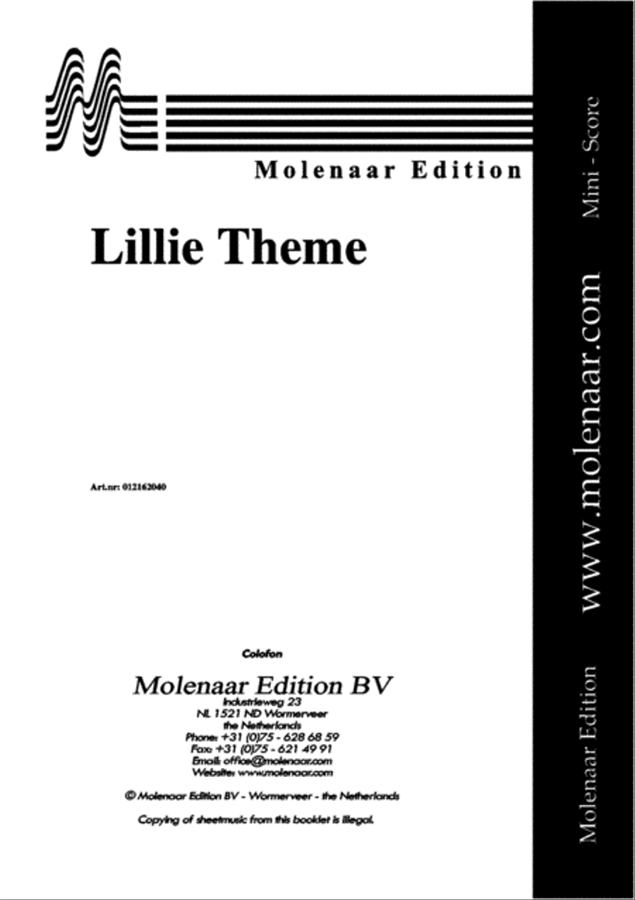 Lillie Theme Lillie Theme Concert Band scores gallery preview page 2