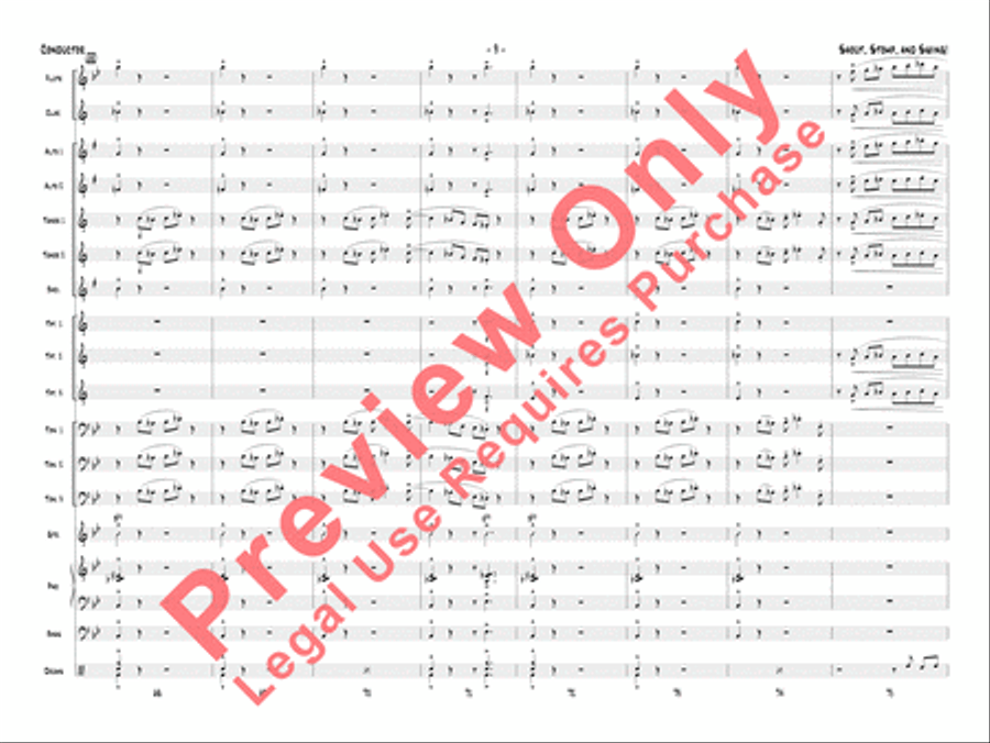 Shout, Stomp, and Swing! Jazz Ensemble scores gallery preview page 12