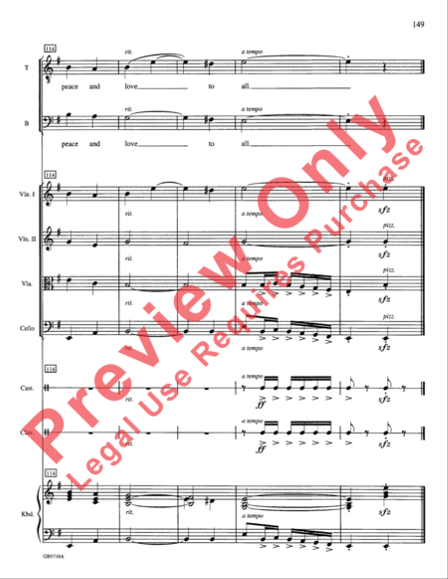 A Festival of Lessons and Carols Choir scores gallery preview page 150