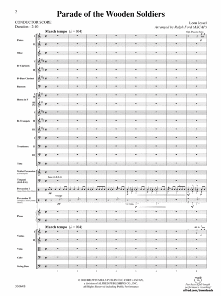 Parade of the Wooden Soldiers: Score Full Orchestra scores gallery preview page 2
