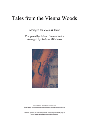 Tales from the Vienna Woods arranged for Violin and Piano