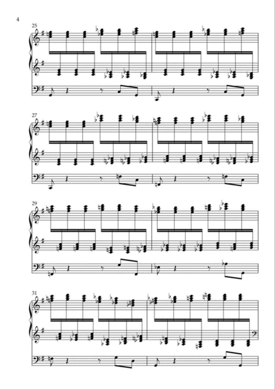 Toccata on Ode to Joy, Op. 109 (Organ Solo) by Vidas Pinkevicius (2022) Organ Solo scores gallery preview page 4