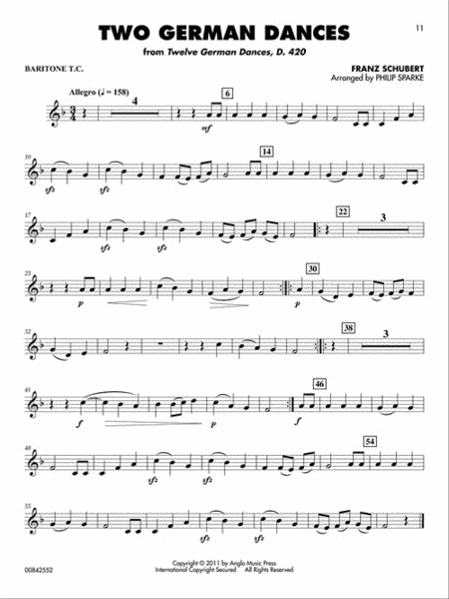 Classical Solos for Baritone T.C. Baritone Horn TC scores gallery preview page 3