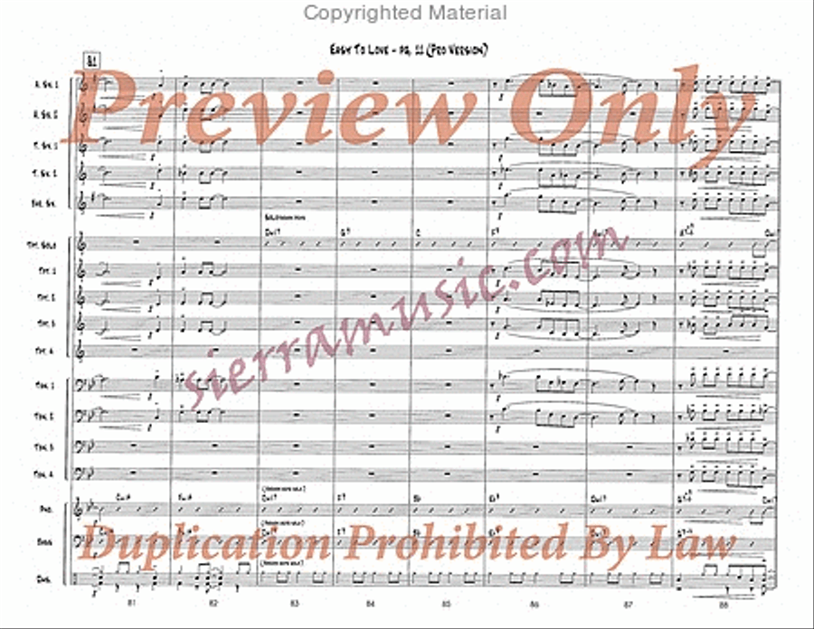 Easy To Love (Pro) Easy To Love (Pro) Big Band scores gallery preview page 12