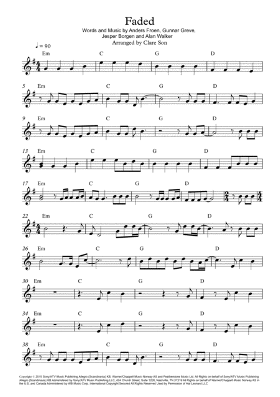 Faded Faded Small Ensemble scores gallery preview page 2