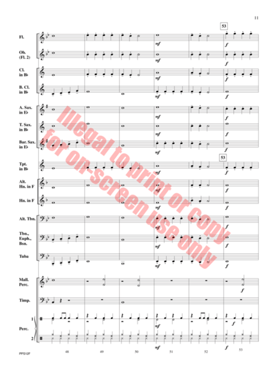 In Time for the Holidays Concert Band scores gallery preview page 12