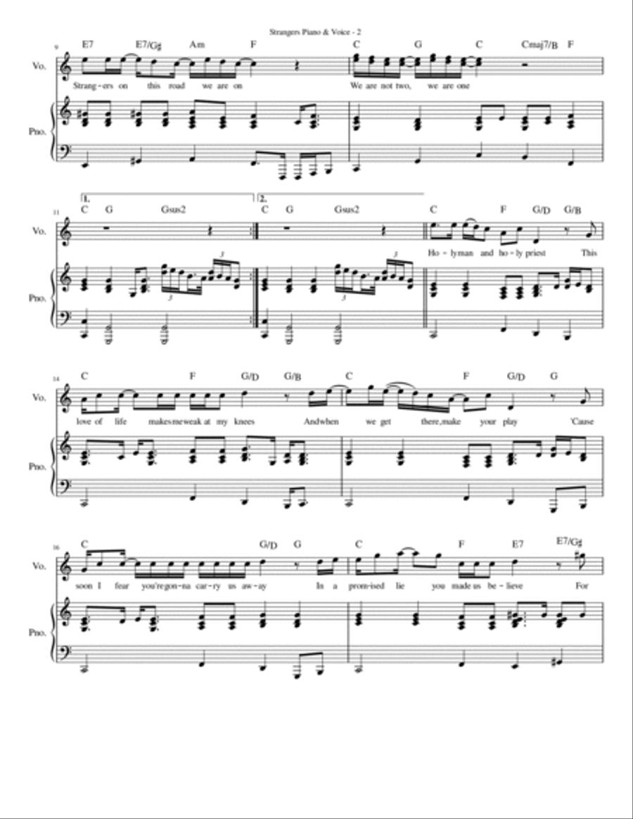 Strangers Voice scores gallery preview page 2