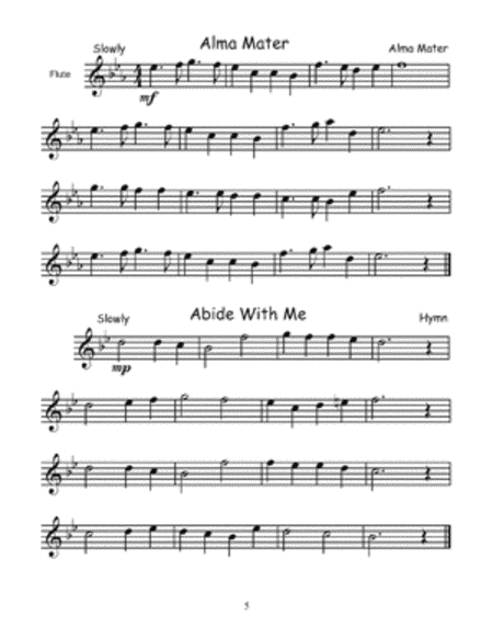 101 Easy Songs for Flute