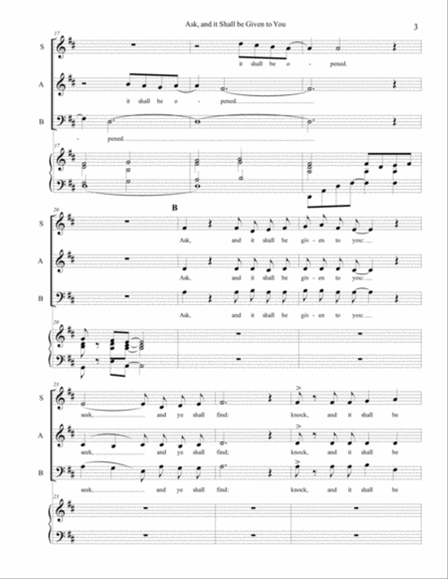 Ask and It Shall Be Given To You 3-Part scores gallery preview page 4