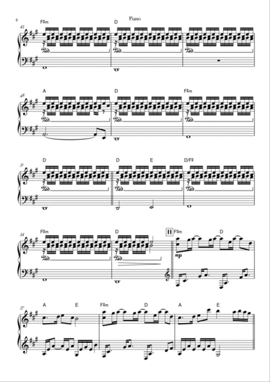 River Flows To You Ep16 Piano Quintet scores gallery preview page 4