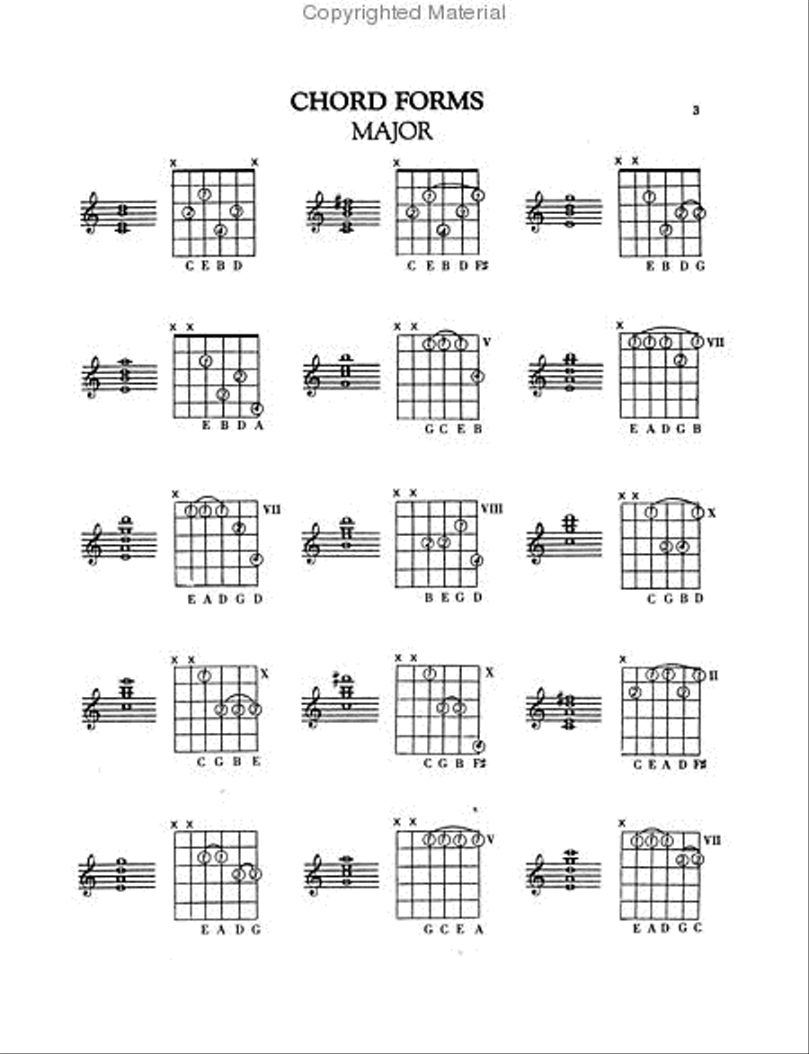 Guitar Chords Electric Guitar scores gallery preview page 2