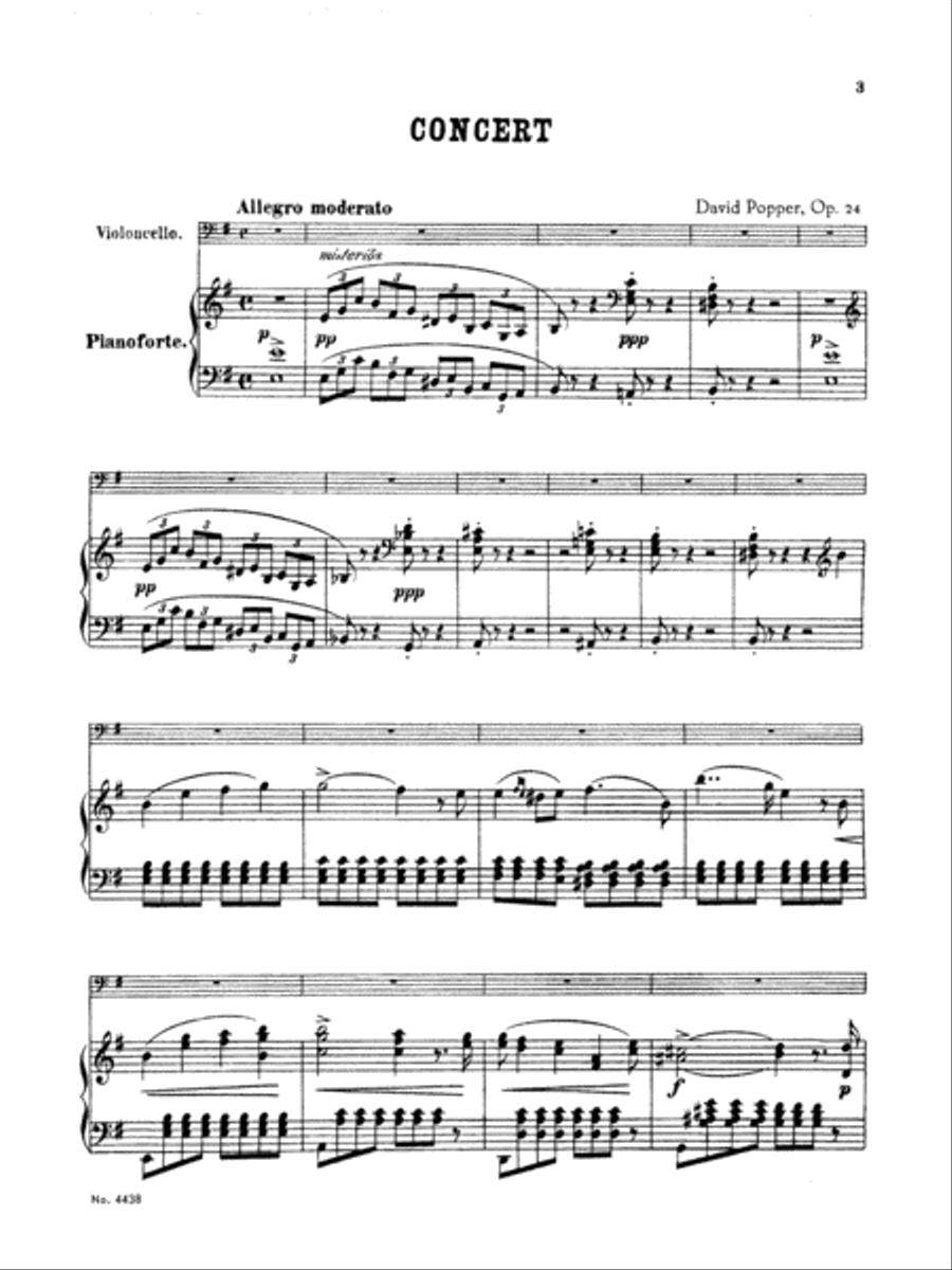Cello Concerto in E Minor, Op. 24 Small Ensemble scores gallery preview page 4