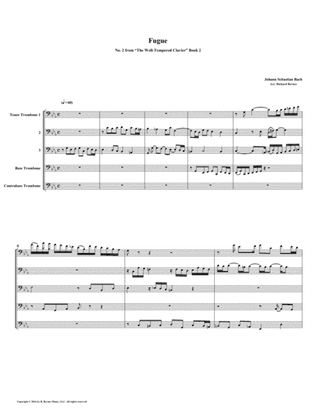 Fugue 02 from Well-Tempered Clavier, Book 2 (Trombone Quintet)