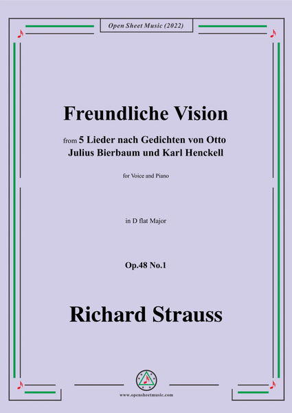Richard Strauss-Freundliche Vision,in D flat Major image number null