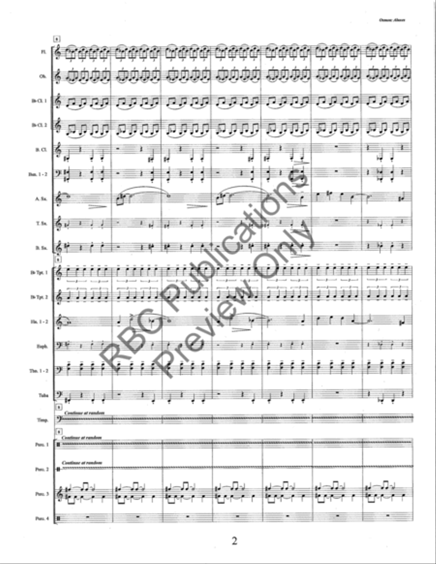 Aluxes (Score) Concert Band scores gallery preview page 5
