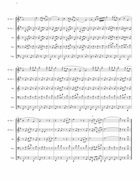 Intermezzo form Cavalleria Rusticana for Brass Quintet image number null