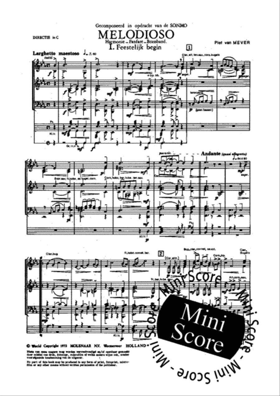 Melodioso Melodioso Fanfare Band scores gallery preview page 5