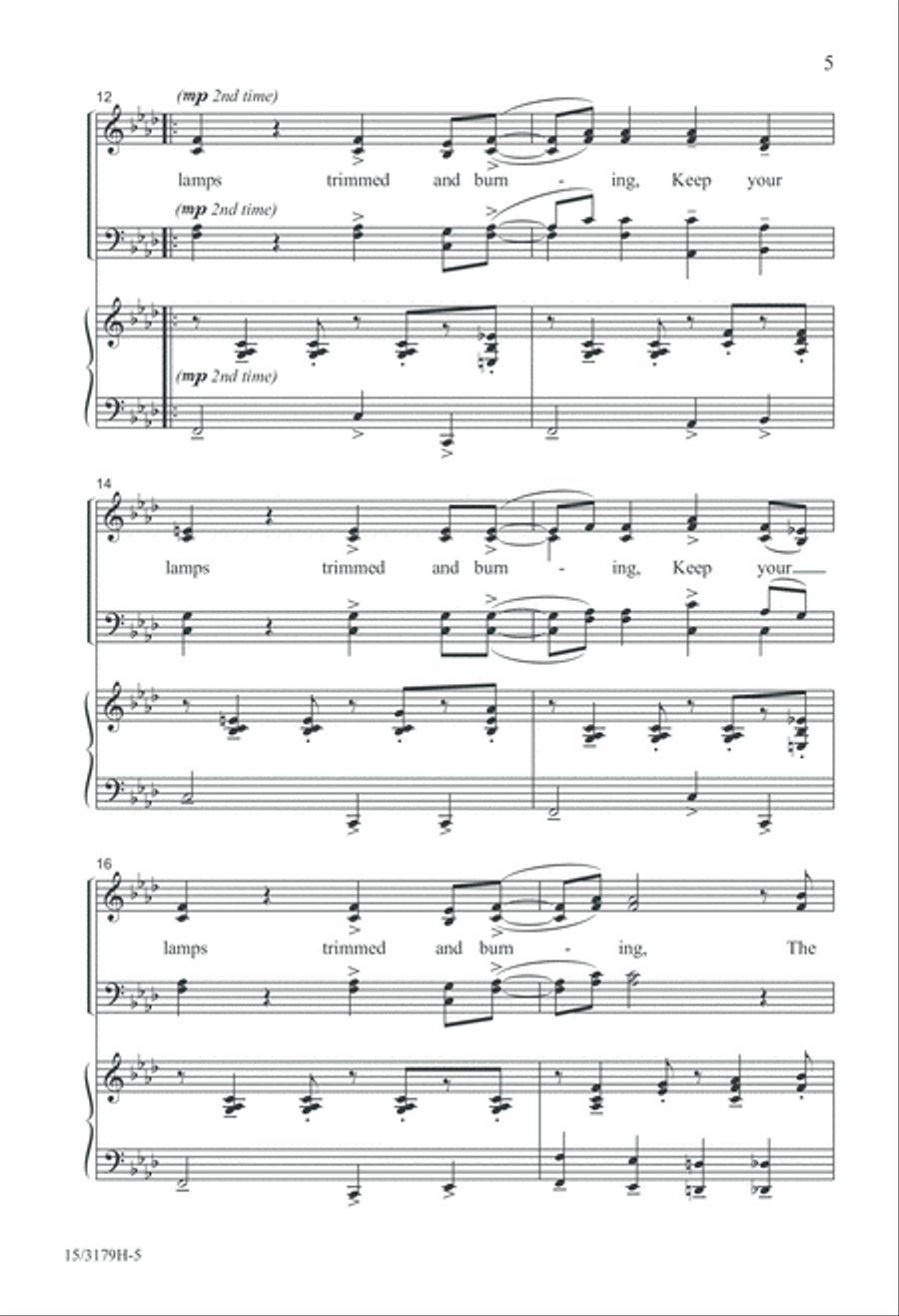 Keep Your Lamps! 4-Part scores gallery preview page 5
