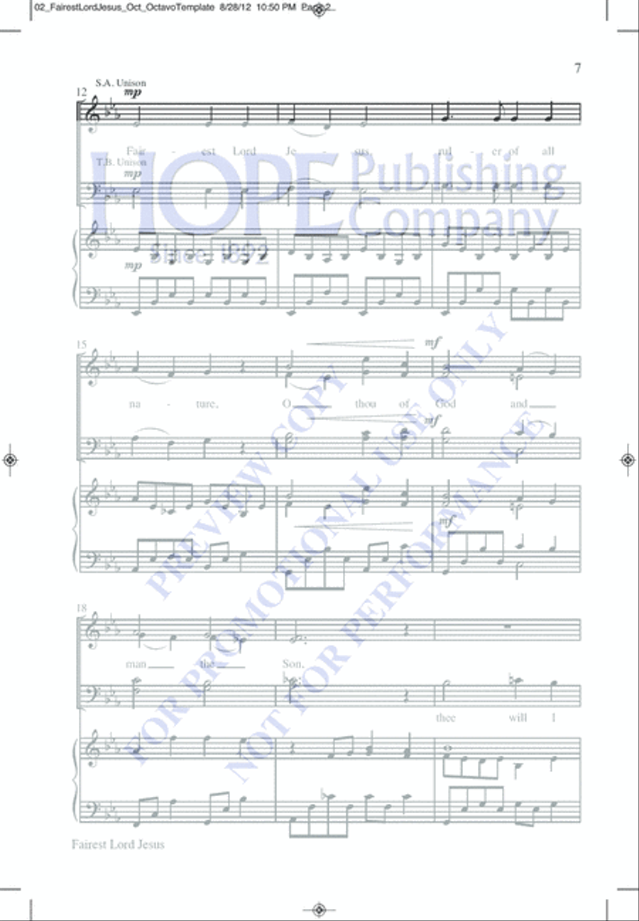 I Am the Lord of the Dance 4-Part scores gallery preview page 11
