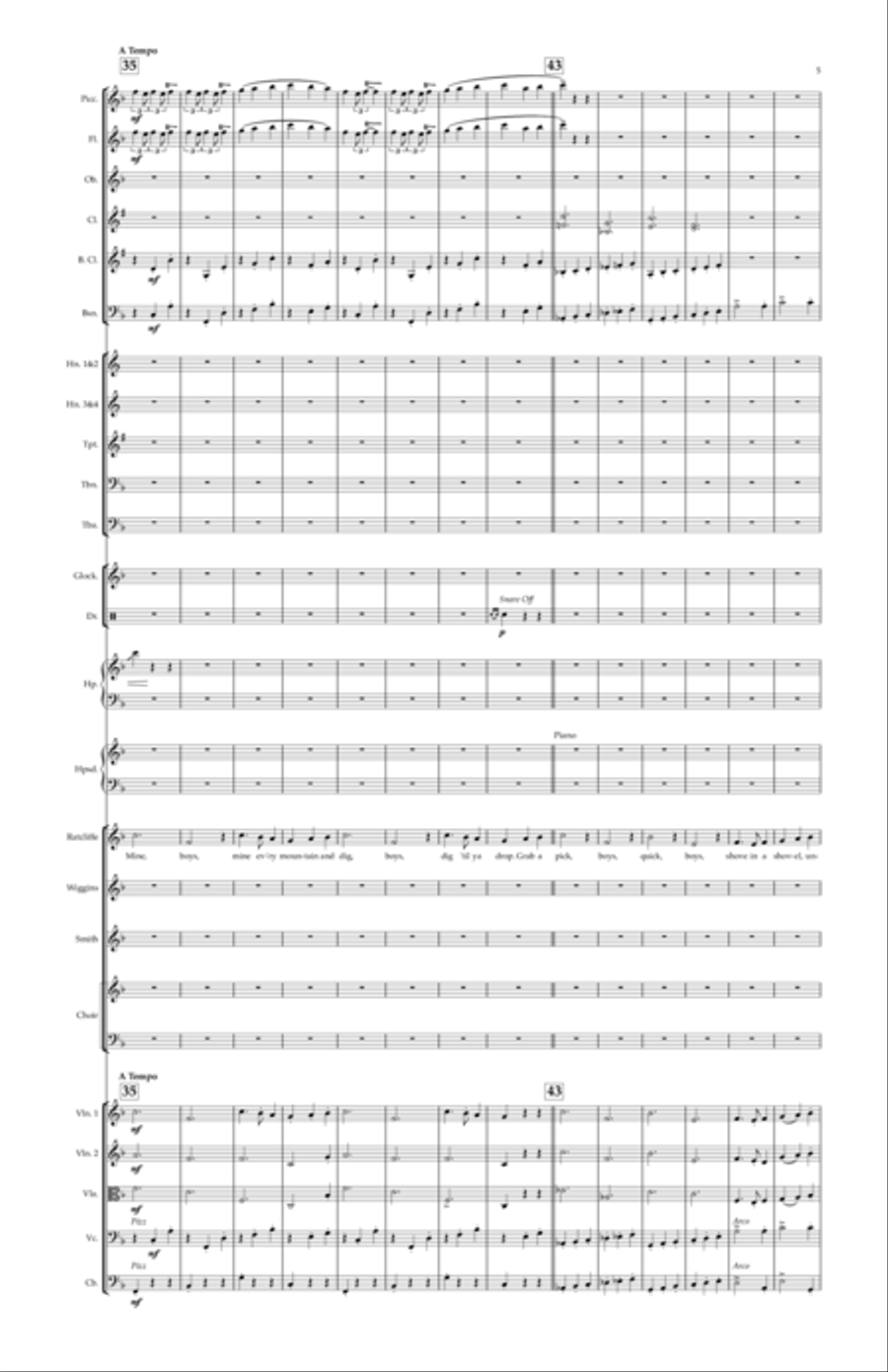 Mine, Mine, Mine Full Orchestra scores gallery preview page 6