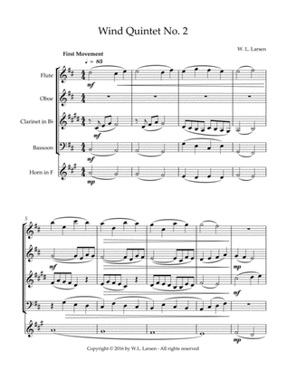 W L Larsen - Wind Quintet No. 2