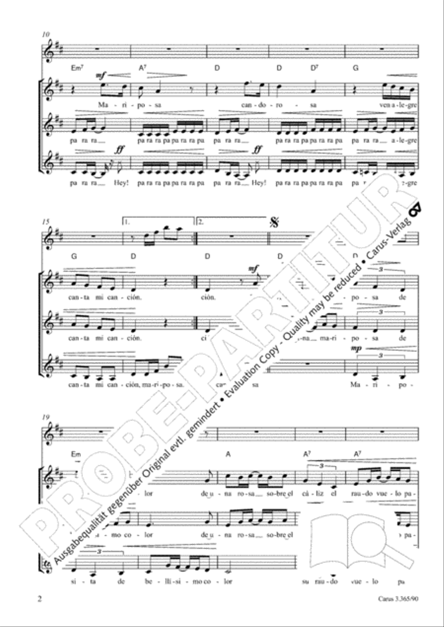 Innocent Butterfly Innocent Butterfly Choir scores gallery preview page 3