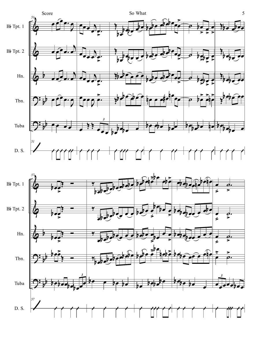 So What Brass Ensemble scores gallery preview page 6
