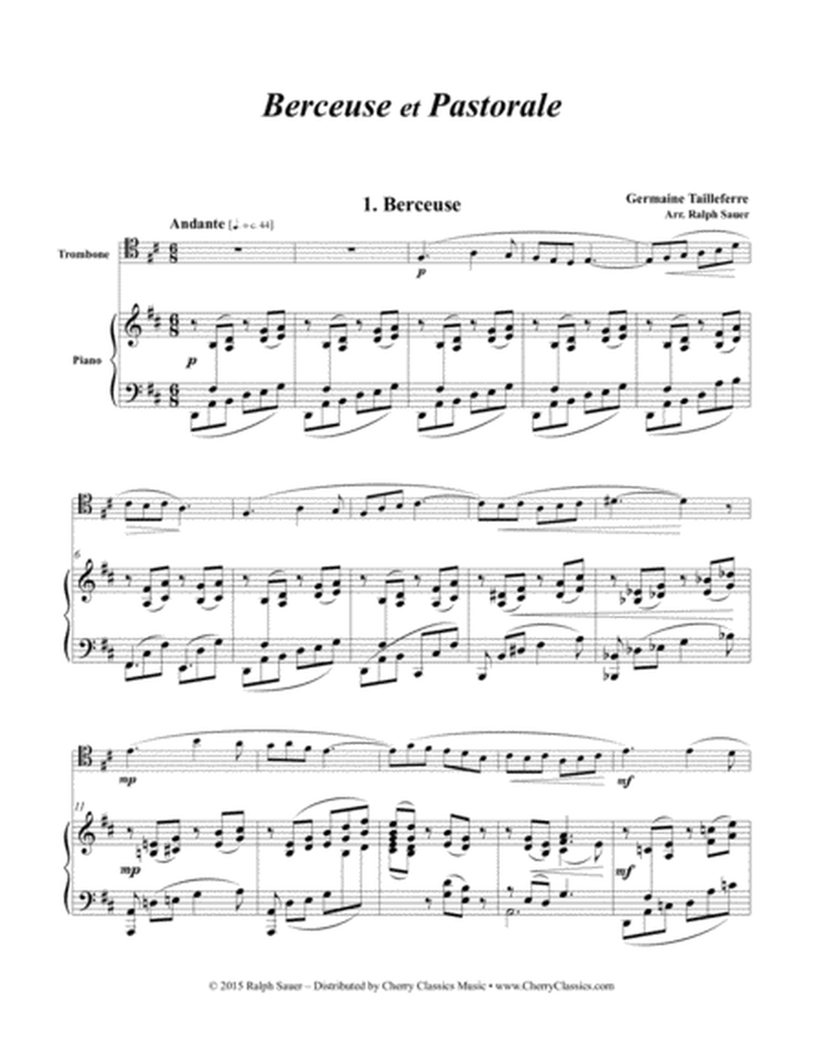 Berceuse et Pastorale for Trombone and Piano