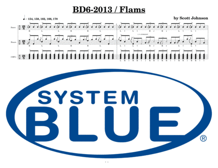 Blue Devils Battery Audition Pak - 5 Bass Drums