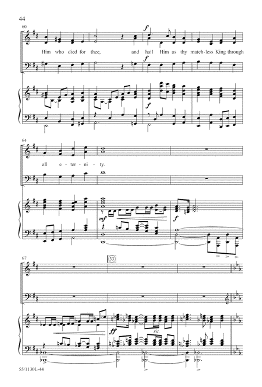 Journey to the Cross 3-Part scores gallery preview page 45