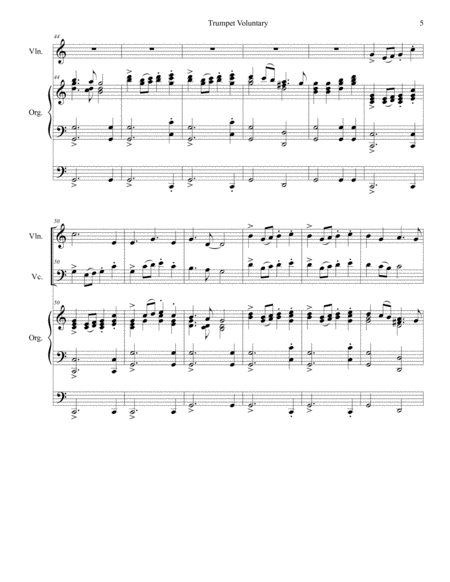 Trumpet Voluntary (Duet for Violin and Cello - Organ Accompaniment) image number null