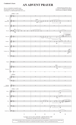 Book cover for An Advent Prayer (Orchestra) - Score