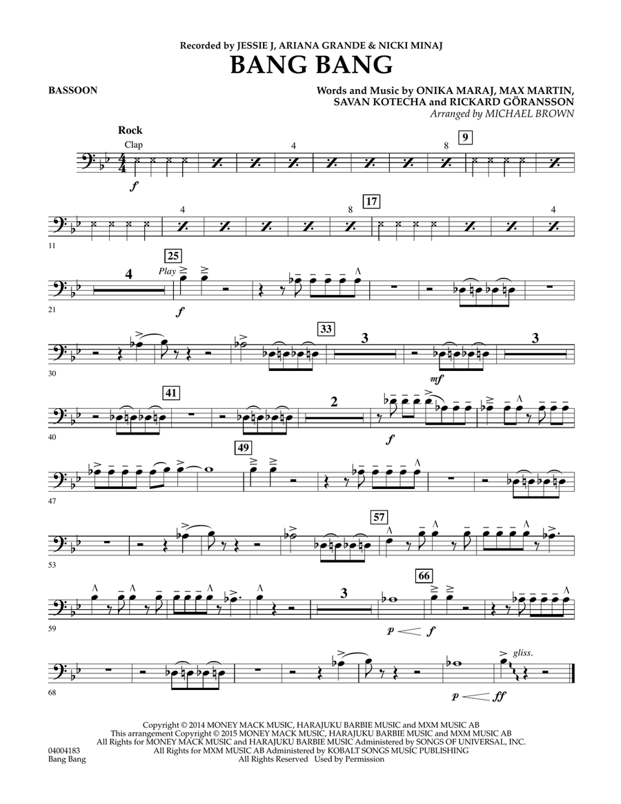 Bang Bang - Bassoon