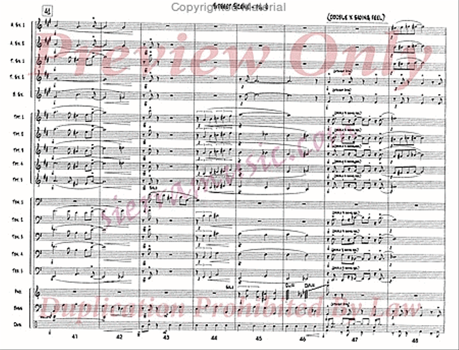 Street Scene Street Scene Jazz Ensemble scores gallery preview page 7