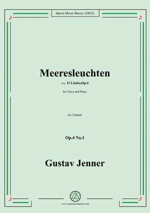 Jenner-Meeresleuchten,in f minor,Op.4 No.1