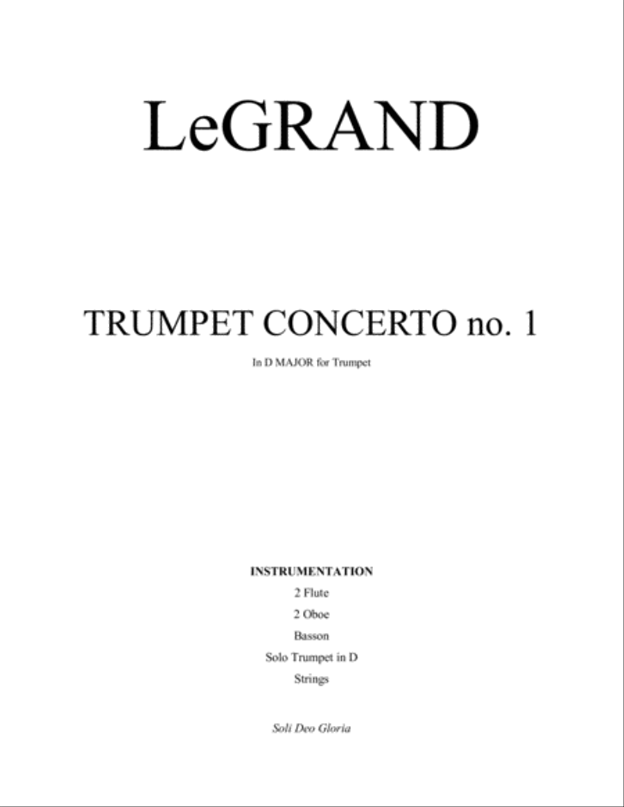 Trumpet Concerto no. 1 in D Major