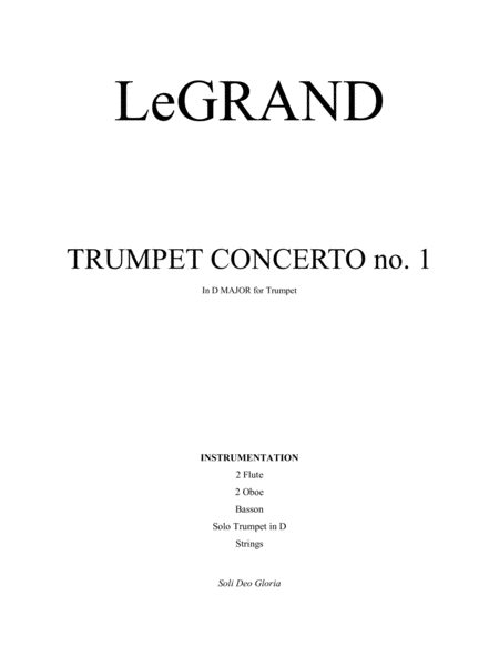Trumpet Concerto no. 1 in D Major image number null