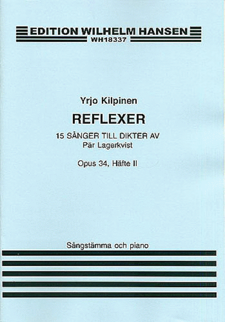Yrjo Kilpinen: 15 Songs Op.34 Book 2