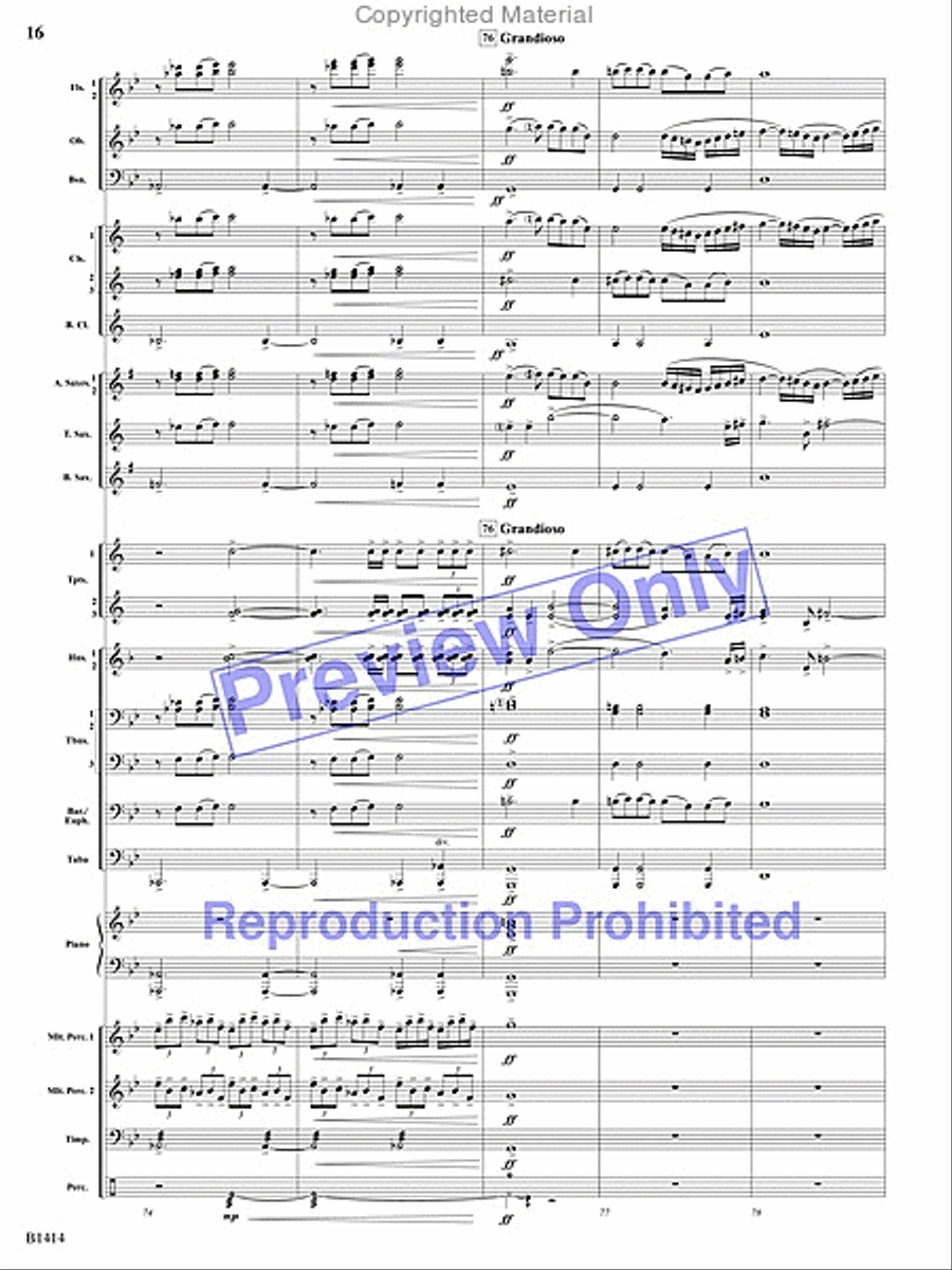 Kindred Spirits Concert Band scores gallery preview page 14