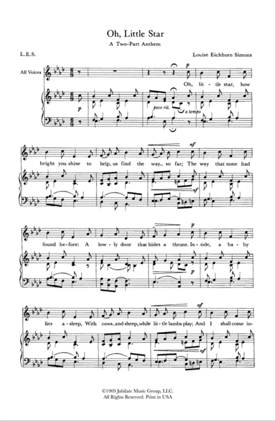 Oh, Little Star 2-Part scores gallery preview page 2