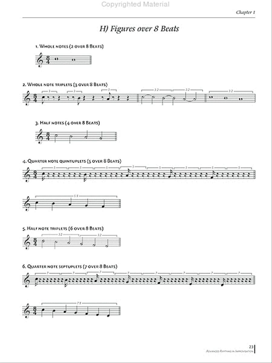 Advanced Rhythms in Improvisation Collection / Songbook scores gallery preview page 3