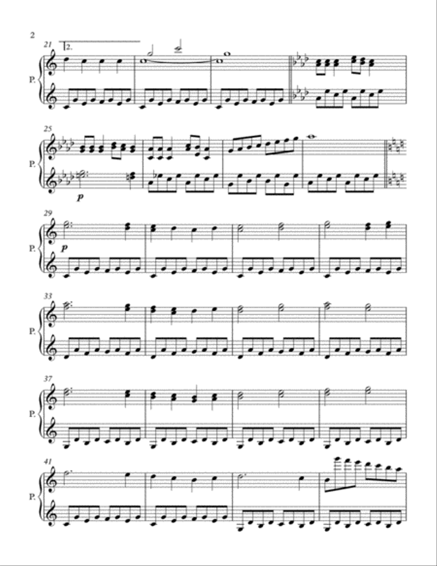 Guten Nacht ! Guten Nacht ! Piano Solo scores gallery preview page 2