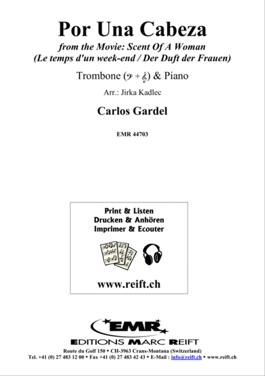 Por Una Cabeza Piano Accompaniment scores gallery preview page 1