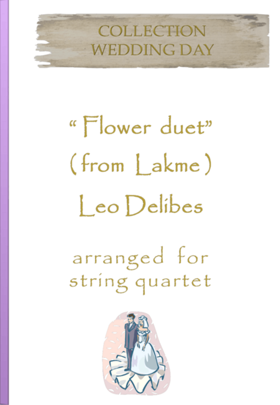 Flower duet from Lakme String Quartet scores gallery preview page 1