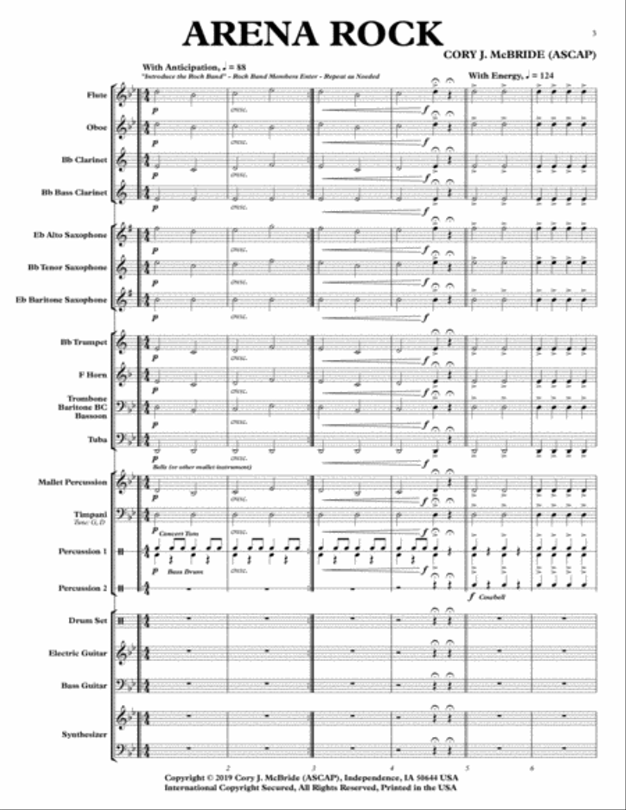 Arena Rock Concert Band scores gallery preview page 3