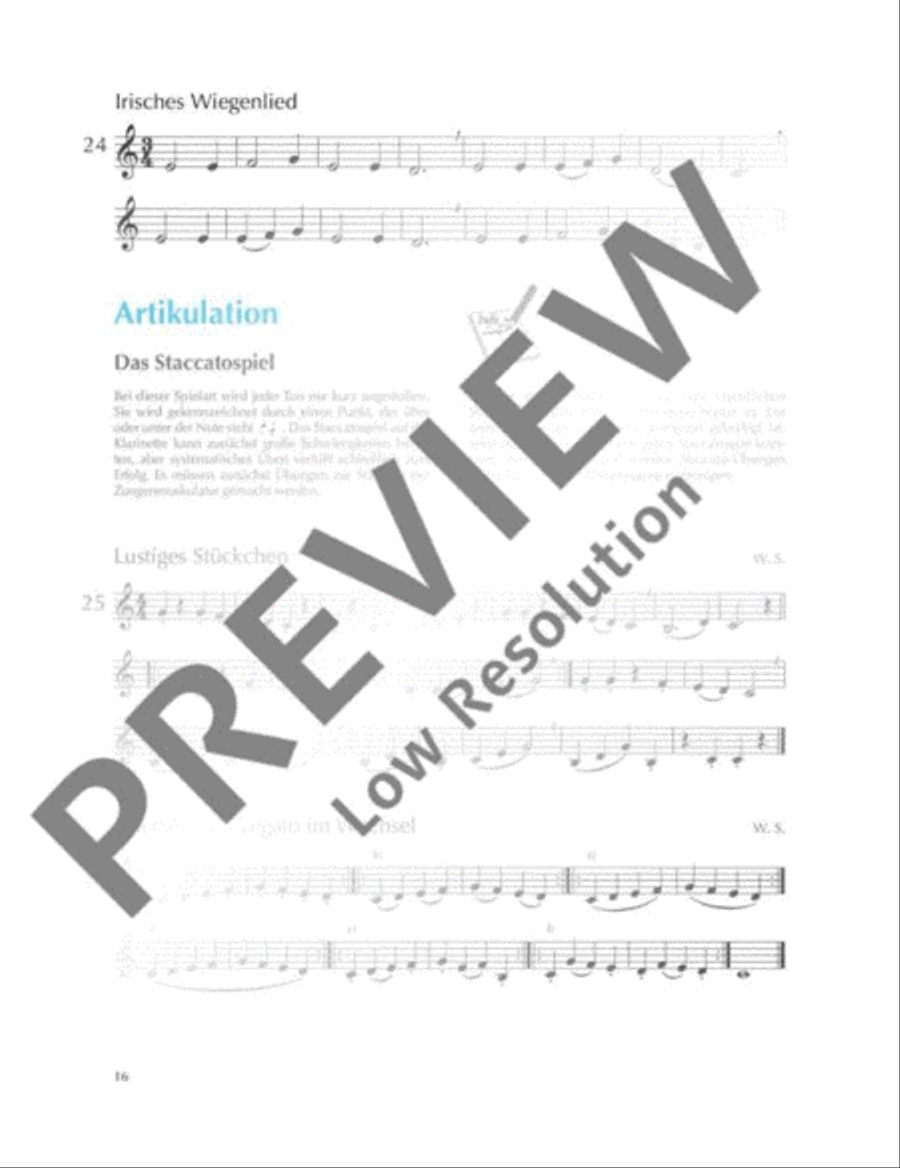 New Clarinet School Clarinet scores gallery preview page 17
