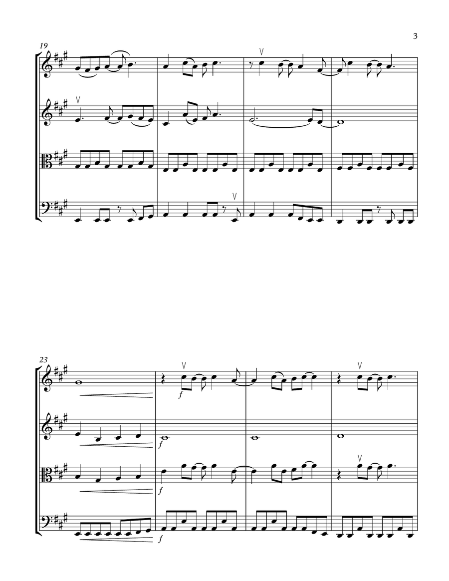 Here Comes The Sun String Quartet scores gallery preview page 3